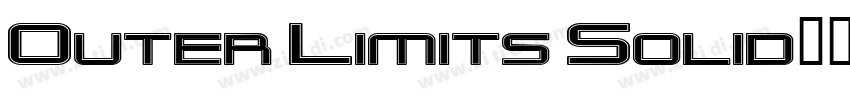 Outer Limits Solid字体转换